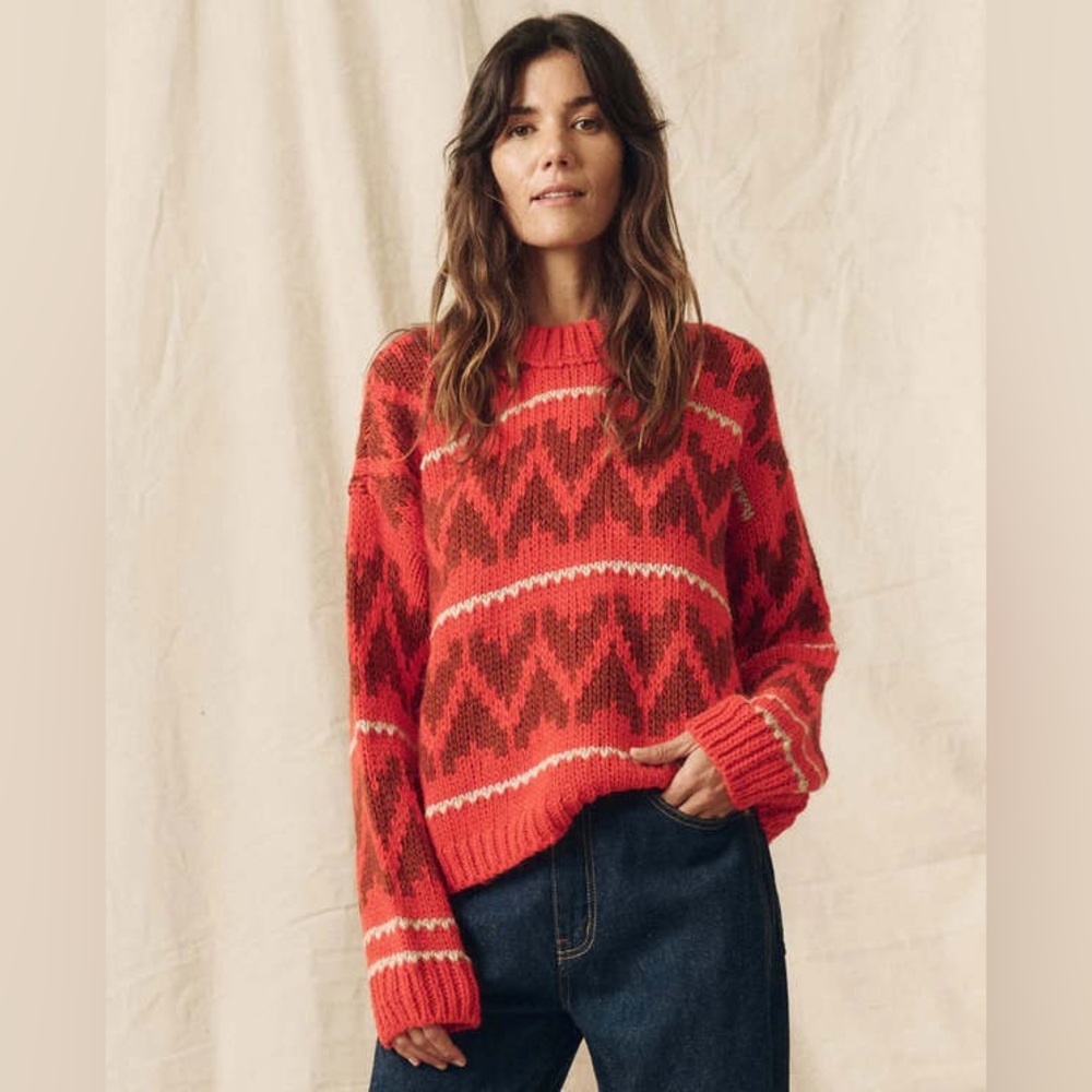 NWT The Great. Folk Pullover Sweater